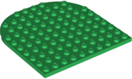 Plaatje in Gallery viewer laden, LEGO® los onderdeel Plaat Rond in kleur Groen 80031