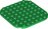 LEGO® los onderdeel Plaat Rond in kleur Groen 65140