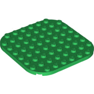 LEGO® los onderdeel Plaat Rond in kleur Groen 65140