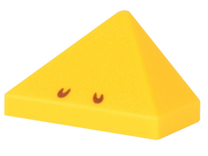 LEGO® los onderdeel Dakpan met Motief Geel 15571pb03