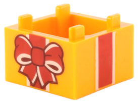 LEGO® Container met Motief Helder Licht Oranje 35700pb09