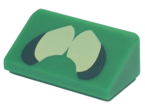 LEGO® los onderdeel Dakpan met Motief Groen 85984pb365