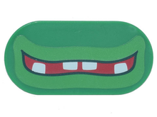 Plaatje in Gallery viewer laden, LEGO® los onderdeel Tegel Rond met Motief Groen 66857pb024