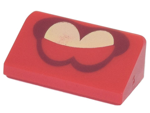 LEGO® los onderdeel Dakpan met Motief Rood 85984pb368