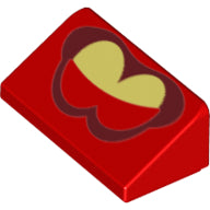 Plaatje in Gallery viewer laden, LEGO® los onderdeel Dakpan met Motief Rood 85984pb368