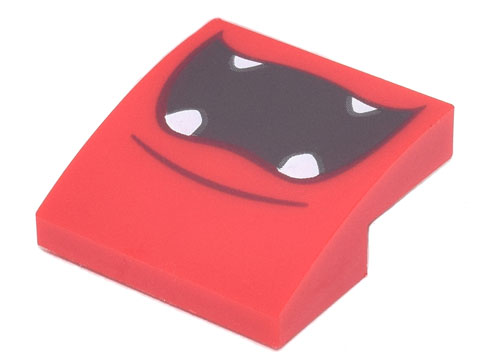 LEGO® onderdeel Dakpan Gebogen met Motief Rood 15068pb407