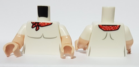 LEGO® los onderdeel Lijf met Motief Wit 973pb4480c01