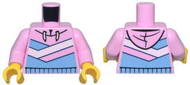 LEGO® los onderdeel Lijf met Motief Fel Roze 973pb4543c01