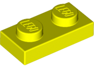 Plaatje in Gallery viewer laden, LEGO® los onderdeel Plaat Algemeen in kleur Neon geel 3023