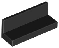 LEGO® los onderdeel Paneel in kleur Zwart 23950