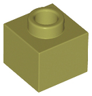 LEGO® los onderdeel Steen Aangepast Olijfgroen 86996