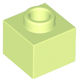LEGO® los onderdeel Steen Aangepast Geelachtig Groen 86996