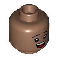 Plaatje in Gallery viewer laden, LEGO® los onderdeel Hoofd in kleur Licht Bruin 3626cpb2995