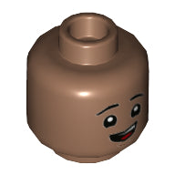 Plaatje in Gallery viewer laden, LEGO® los onderdeel Hoofd in kleur Licht Bruin 3626cpb2993