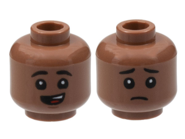 LEGO® los onderdeel Hoofd in kleur Licht Bruin 3626cpb2993
