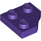 LEGO® los onderdeel Wig Plaat in kleur Donkerpaars 26601