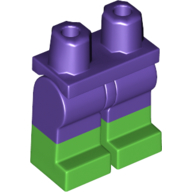 Plaatje in Gallery viewer laden, LEGO® onderdeel Benen met Motief Donkerpaars 970c00pb1297