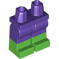 LEGO® onderdeel Benen met Motief Donkerpaars 970c00pb1297