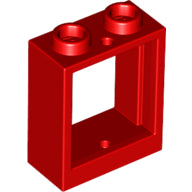 Plaatje in Gallery viewer laden, LEGO® los onderdeel Raamkozijn in kleur Rood 60592
