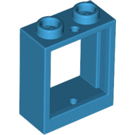 Plaatje in Gallery viewer laden, LEGO® los onderdeel Raamkozijn Donker Azuurblauw 60592