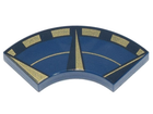 LEGO® onderdeel Tegel Rond met Motief Donkerblauw 27925pb008