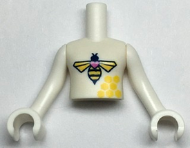 LEGO® los onderdeel Romp in kleur Wit FTGpb339c01