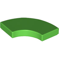 LEGO® los onderdeel Tegel Rond in kleur Fel Groen 27925