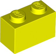 LEGO® los onderdeel Steen in kleur Neon geel 3004
