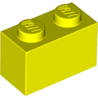 LEGO® los onderdeel Steen in kleur Neon geel 3004