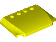 LEGO® los onderdeel Wig in kleur Neon geel 52031