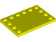 LEGO® los onderdeel Tegel Aangepast in kleur Neon geel 6180