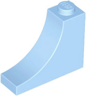 Plaatje in Gallery viewer laden, LEGO® los onderdeel Steen Boog Helder Lichtblauw 18653