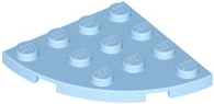 Plaatje in Gallery viewer laden, LEGO® los onderdeel Plaat Rond Helder Lichtblauw 30565