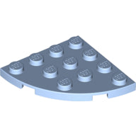 Plaatje in Gallery viewer laden, LEGO® los onderdeel Plaat Rond Helder Lichtblauw 30565