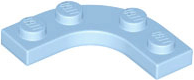 LEGO® los onderdeel Plaat Rond Helder Lichtblauw 68568
