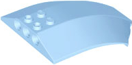LEGO® los onderdeel Voorruit in kleur Helder Lichtblauw x224