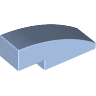 Plaatje in Gallery viewer laden, LEGO® los onderdeel Dakpan Gebogen Helder Lichtblauw 50950