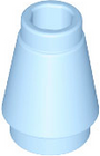LEGO® los onderdeel Kegel in kleur Helder Lichtblauw 4589b