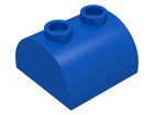 LEGO® los onderdeel Dakpan Gebogen in kleur Blauw 30165