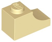 LEGO® los onderdeel Steen Boog in kleur Geelbruin 78666