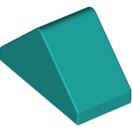 Plaatje in Gallery viewer laden, LEGO® los onderdeel Dakpan Algemeen Donker Turkoois 3044c