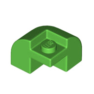 Plaatje in Gallery viewer laden, LEGO® los onderdeel Dakpan Gebogen in kleur Fel Groen 67810
