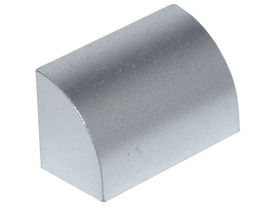 LEGO® los onderdeel Dakpan Gebogen Metallisch Zilver 37352