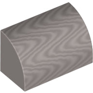Plaatje in Gallery viewer laden, LEGO® los onderdeel Dakpan Gebogen Metallisch Zilver 37352