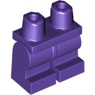 LEGO® los onderdeel Benen Aangepast Donkerpaars 970cm00