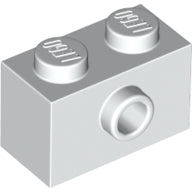 LEGO® los onderdeel Steen Aangepast in kleur Wit 86876