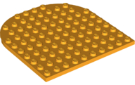 Plaatje in Gallery viewer laden, LEGO® los onderdeel Plaat Rond Helder Licht Oranje 80031
