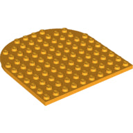 Plaatje in Gallery viewer laden, LEGO® los onderdeel Plaat Rond Helder Licht Oranje 80031