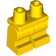 LEGO® los onderdeel Benen Aangepast in kleur Geel 970cm00