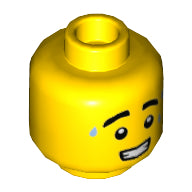 Plaatje in Gallery viewer laden, LEGO® los onderdeel Hoofd in kleur Geel 3626cpb2973